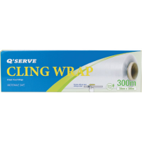 Q'serve Cling Wrap with Slice Cutter (311) (30CM X 300M)
